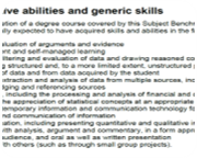 A decorative image to represent skills required from the QAA Subject Benchmark Statement.