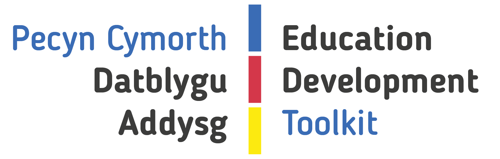 Logo for the Education Development Toolkit | Logo ar gyfer y Pecyn Cymorth Datblygu Addysg