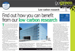 Find out how you can benefit from our low carbon research