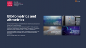 Bibliometrics and altmetrics