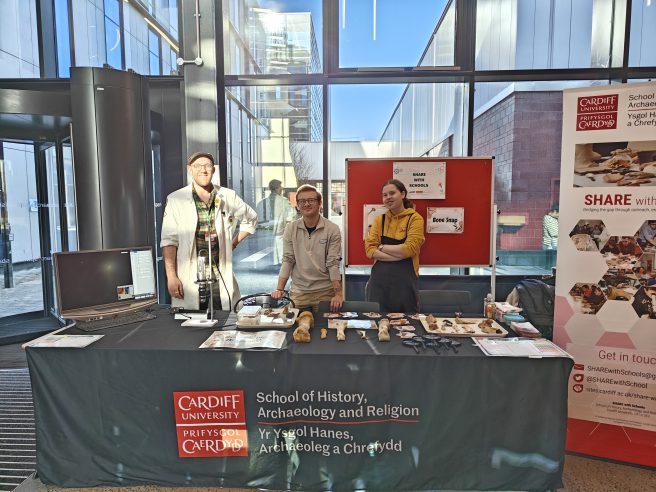 SHARE with Schools stall at Cardiff Science Festival's 'Be A Scientist' event.