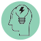 Creative thinking icon